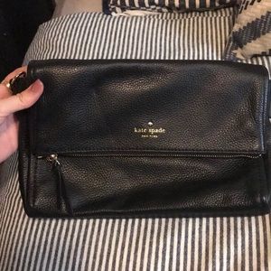 Kate Spade black leather crossbody